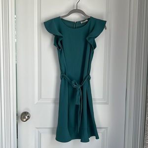 Teal work dress